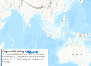 نمایش فایل KML بر روی نقشه به کمک Arcgis API